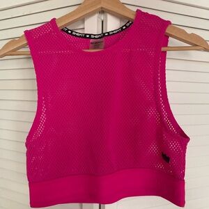 SHEFIT Luxe Pink Mesh Top